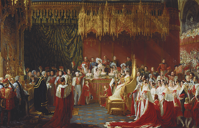 The Coronation of Queen Victoria in Westminster Abbey