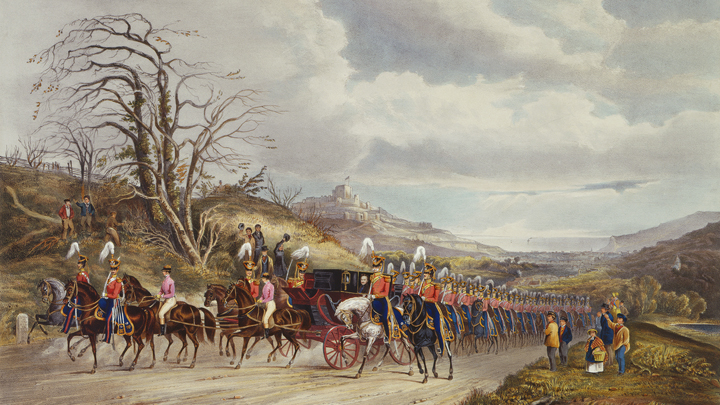 His Royal Highness Prince Albert on his way from Dover to London