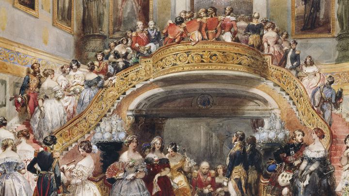 The Grand Staircase at Buckingham Palace, State Ball, 5 July 1848