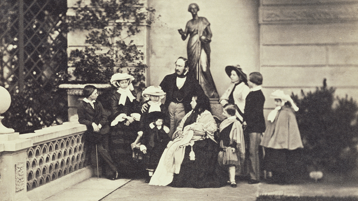 The Royal Family on the terrace at Osborne