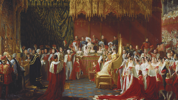 The Coronation of Queen Victoria in Westminster Abbey